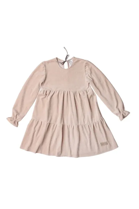 Sukienka VELVET LEA dress BEIGE beżowa