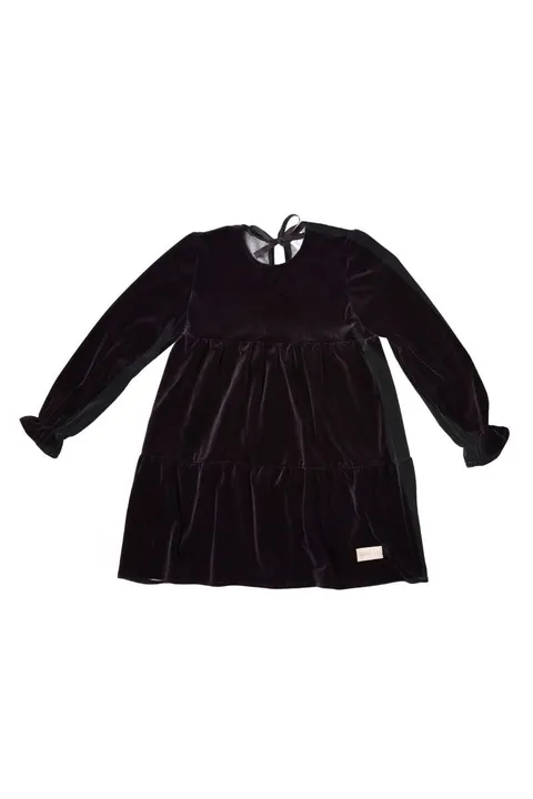 Sukienka VELVET LEA dress BLACK czarna