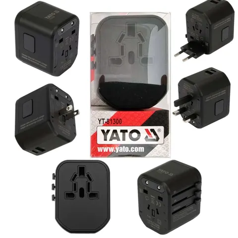 Adapter przejściówka ładowarka USB USB-C USA UK EU YATO YT-81300