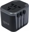 YATO ADAPTER PODRÓŻNY UNIWERSALNY Z ŁADOWARKĄ 2XUSB 5V/2,4A 12W YT-81301