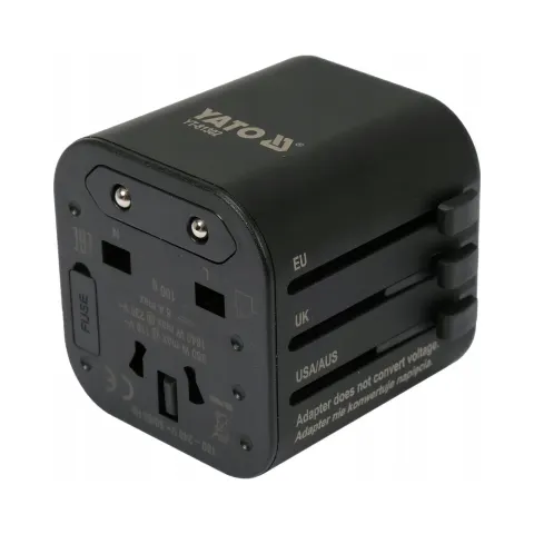 Uniwersalny podróżny adapter sieciowy YATO YT-81302 dla ponad 150 krajów
