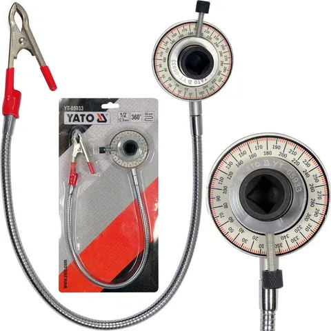 Kątomierz z klipsem do klucza dynamometrycznego 1/2" YATO YT-05933