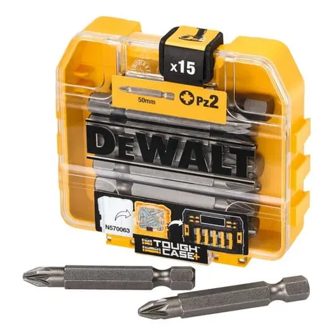 DEWALT DT7912 Zestaw bitów bity PZ2 x 50mm 15szt
