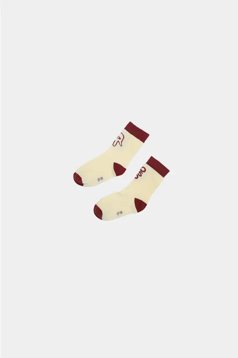 Skarpetki 501 GHOST RED/ECRU SOCKS short