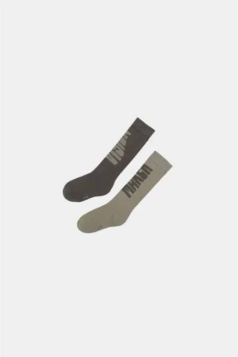 Skarpetki 506 VISION MAKER LONG SOCKS brown/beige