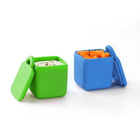 OmieDip 2 szczelne pojemniczki SEA BLUE GREEN | OMIE