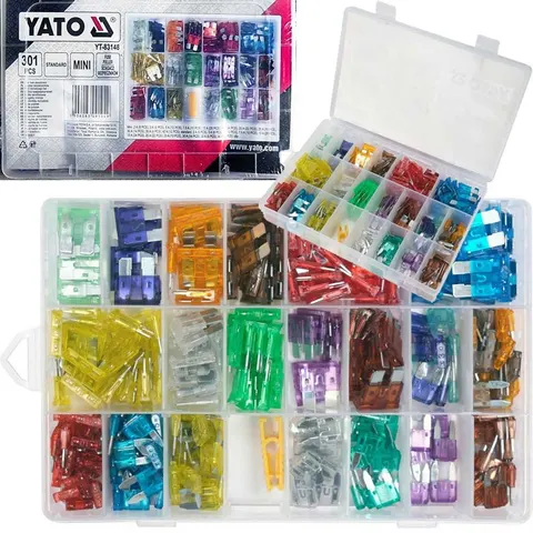 YATO ZESTAW 301 BEZPIECZNIKÓW MINI STANDARD YT-83148