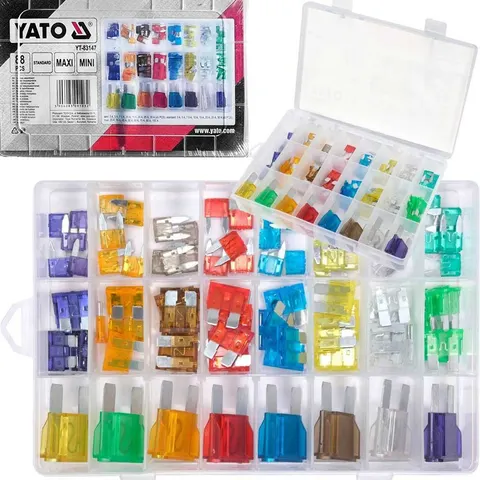 YATO ZESTAW 88 BEZPIECZNIKÓW MINI STANDARD MAXI YT-83147