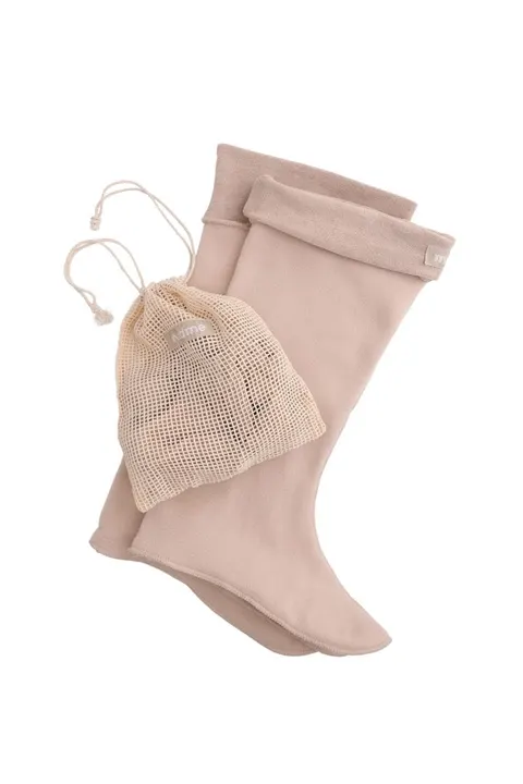 Ocieplacze do kaloszy damskich mudme Sand Beige BEŻOWE polarowe