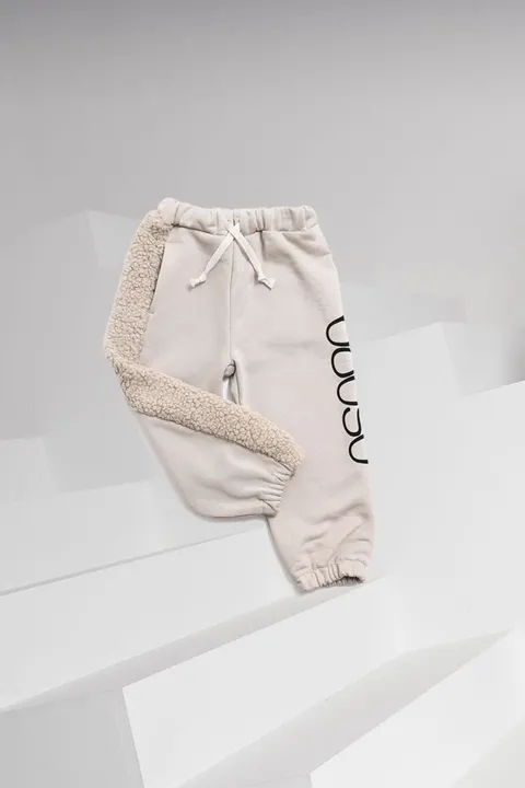 Spodnie ocieplane 226 TAUPE PANTS TEDDY graphite BOOSO