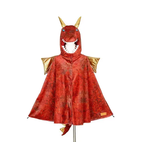 Kostium peleryna z kapturem - maską czerwony smok Red dragon | Souza! 101070