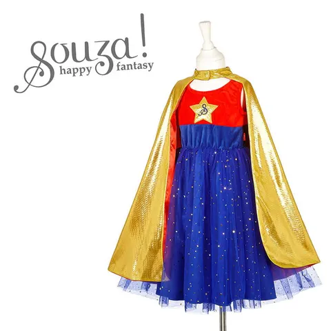 Kostium sukienka z peleryną Superbohaterka | Souza!