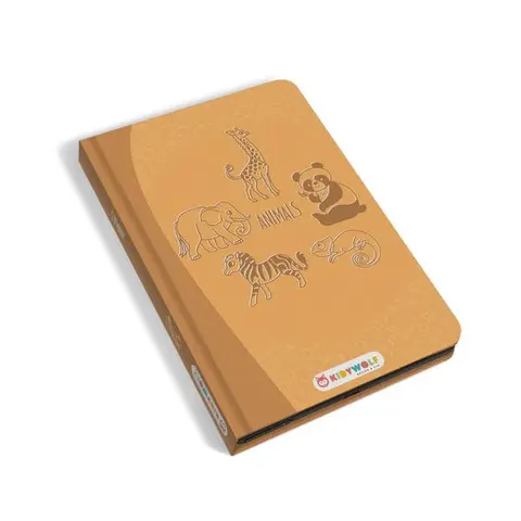 Tablet do rysowania ŻÓŁTY zwierzęta 5 lat+ KIDYWOLF KIDYDRAW-MINI-ANI
