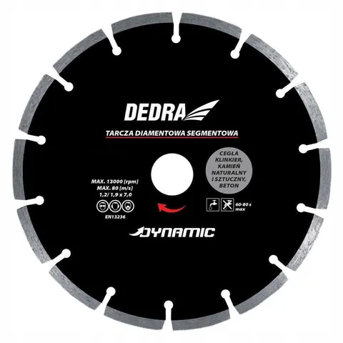 TARCZA DIAMENTOWA DO GLAZURY SEGMENTOWA 350mmx25,4mm DYNAMIC DEDRA