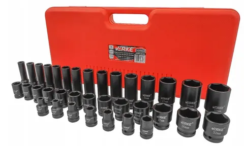 VERKE NASADKI UDAROWE KRÓTKIE I DŁUGIE 1/2" 8-32MM V39469