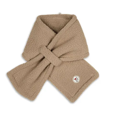Szaliczek z polaru dwuwarstwowy beżowy Teddy Fleece Beige | Lodger