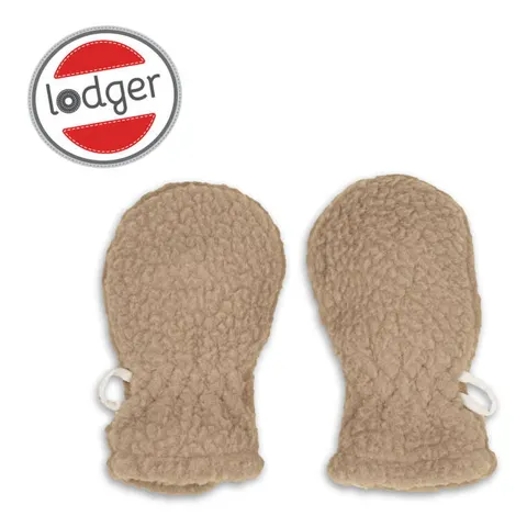 Rękawiczki dziecięce polarowe beżowe Teddy Fleece Beige | Lodger