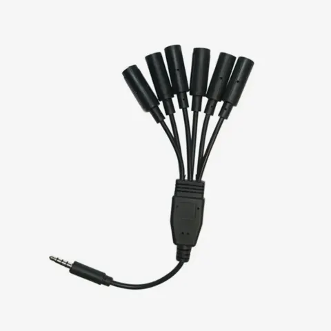 UbiBot SPC-A-1-6 – rozgałęźnik mini-jack 1 na 6 do sond rejestratorów GS1 i SP1