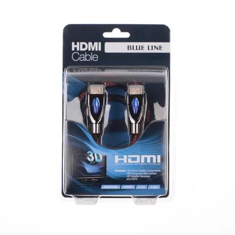 Złącze HDMI-HDMI BL 1,5m. Ver.1.4 / Red
