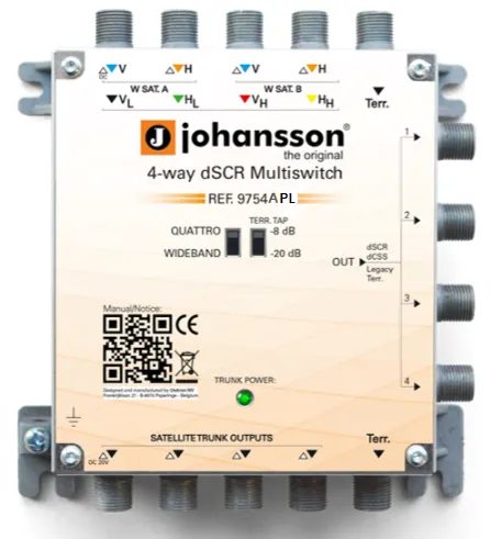 Multiswitch Unicable II 5/4 , 9754APL Johansson