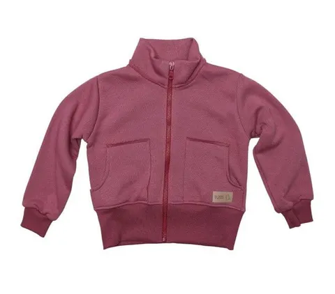 Bluza ocieplana ZIP collar BERRY