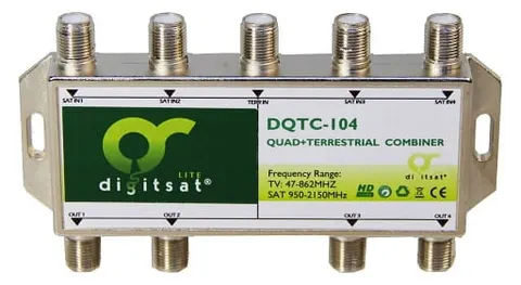 Zwrotnica / Diplexer Quad-Tv DQTC-104 Digitsat wew