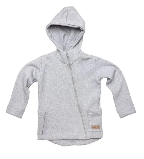Bluza ocieplana ZIP hoodie coat LIGHT GREY