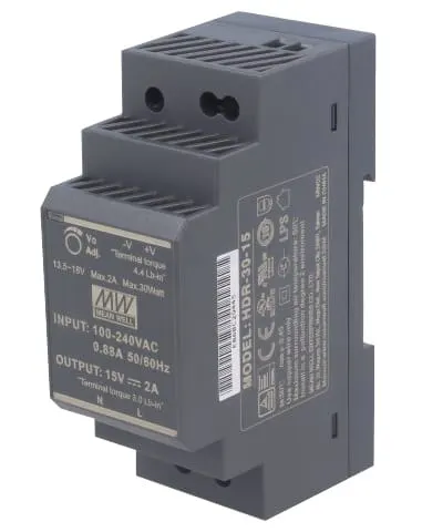Zasilacz 15V/2A HDR-30-15 MW Optima