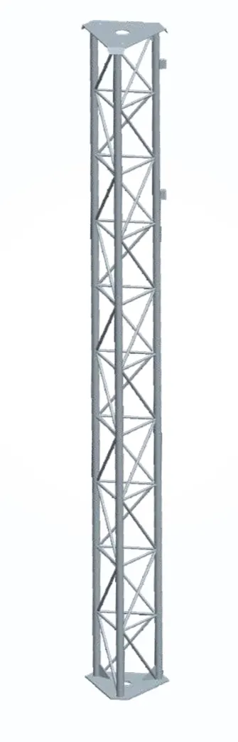 Maszt kratownicowy - 3 metry, podstawa 280x280x280