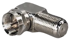 Adapter gniazdo F -> wtyk F kątowy