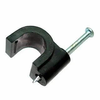 Uchwyt kabla 6 mm - czarny