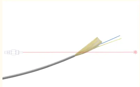 Kabel światłowodowy FTTH , dwa włókna 2x9/125