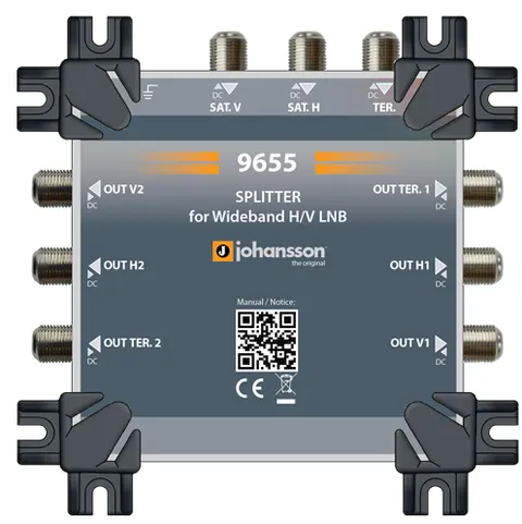 Rozgałęźnik podwójny Wideband, 9655 Johansson