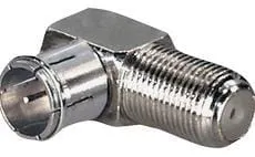 Adapter gniazdo F -> wtyk F kątowy typu "quick"