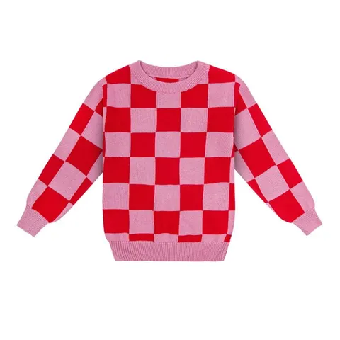 Sweter RÓŻOWA KRATA