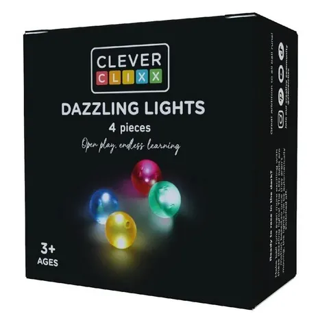 Cleverclixx świecące kulki do kulodromu Balls Pack Dazzling Lights 4 el.