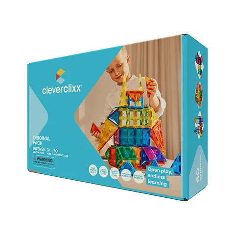 Cleverclixx - Klocki magnetyczne Original Intense Pack - 60 el.