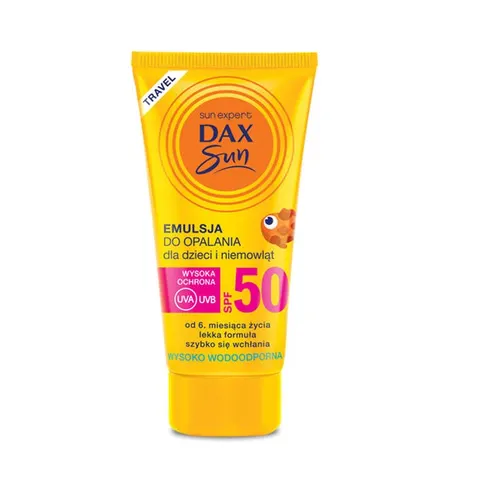 Dax Cosmetics Sp. z o.o. - Emulsja do opalania dla dzieci i niemowląt SPF50 Travel 50ml