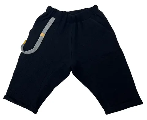 Szorty 083-25 MUSLIN HAREM SHORTS - BLACK