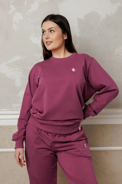 Bluza damska LOOSE berry