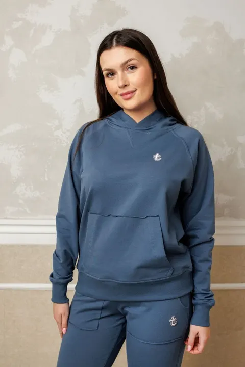 Bluza damska HOODIE dusty blue