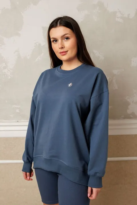 Bluza damska OVER dusty blue