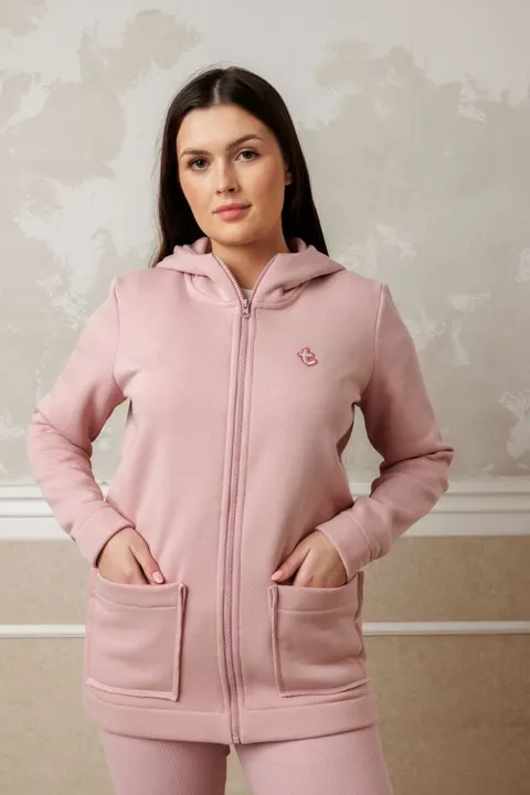 Bluza damska ZIP light pink