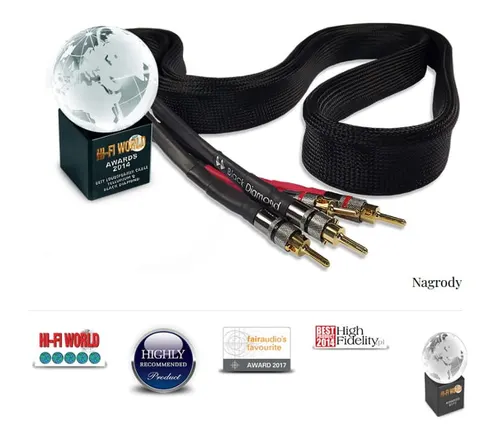 Kabel głośnikowy Tellurium Q Black Diamond 2m (para)