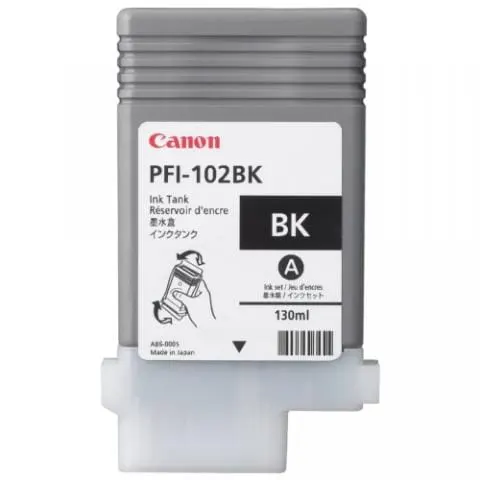 Tusz Canon PFI-102 BK | black - czarny | CF0895B001AA | ORYGINALNY