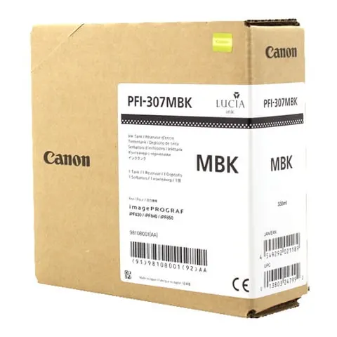Tusz Canon PFI-307 MBK | matte black - czarny matowy | CF9810B001AA | ORYGINALNY