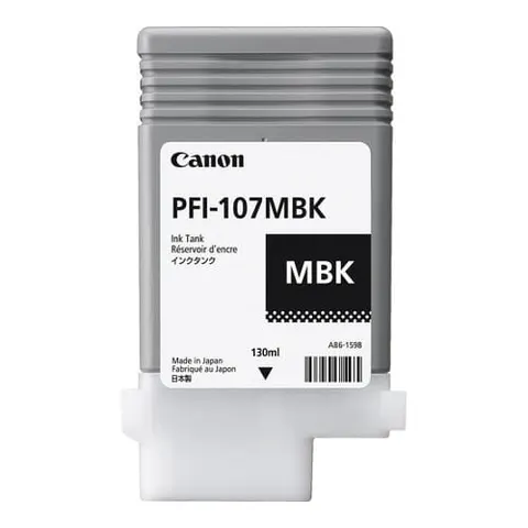 Tusz Canon PFI-107 MBK | matte black - czarny matowy | CF6704B001AA | ORYGINALNY