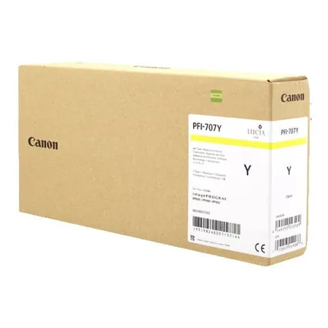 Tusz Canon PFI-707 Y | yellow - żółty | CF9824B001AA | ORYGINALNY