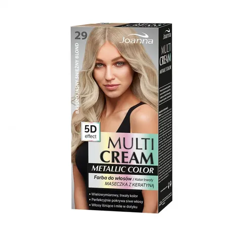 JOANNA Multi Cream Metallic Color farba 29 Bardzo Jasny Śnieżny Blond