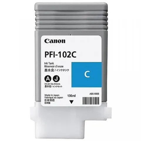 Tusz Canon PFI-102 C | cyan - błękitny | CF0896B001AA | ORYGINALNY